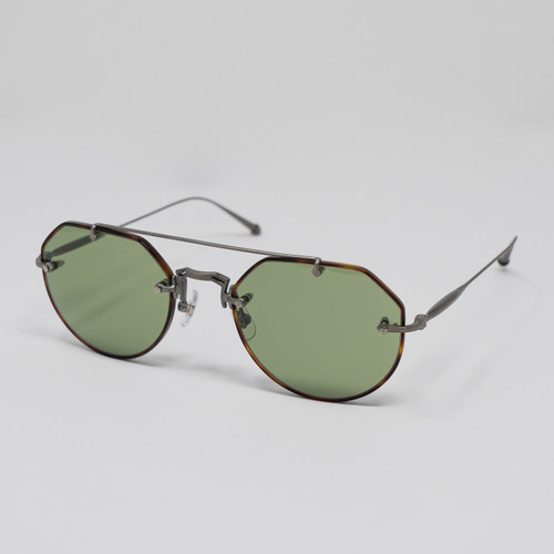 Matsuda M3121 Rimless Sunglasses - Tortoise & Antique Silver