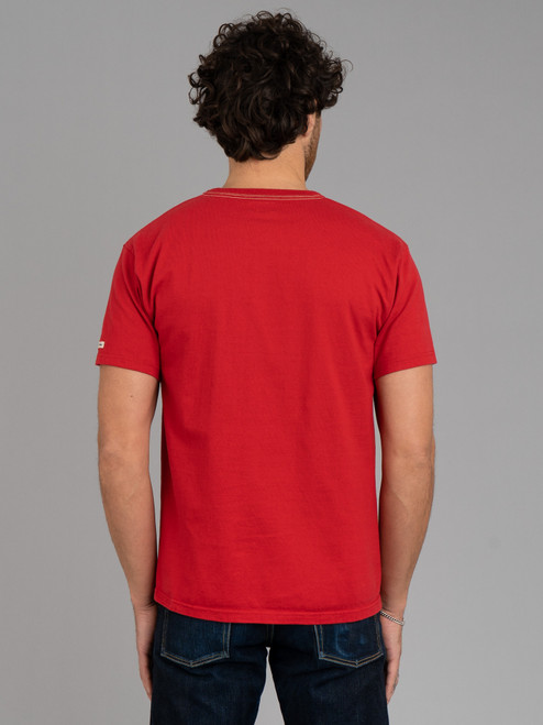 The Flat Head Plain Heavyweight T Shirt - Red