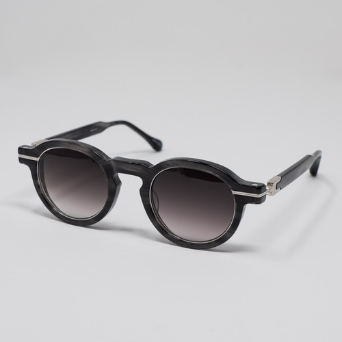 Matsuda M2050 Pantos Sunglasses - Black Stripe & Brushed Silver