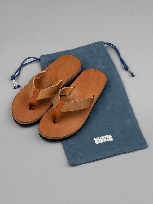 The Real McCoy’s Leather Arched Sandal  - Raw Sienna