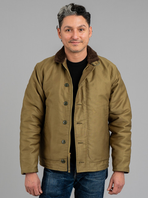 The  Real McCoy's N1 Deck Jacket - Khaki