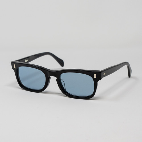 The Real McCoy’s Buco Charger Black Frame Sunglasses - Blue