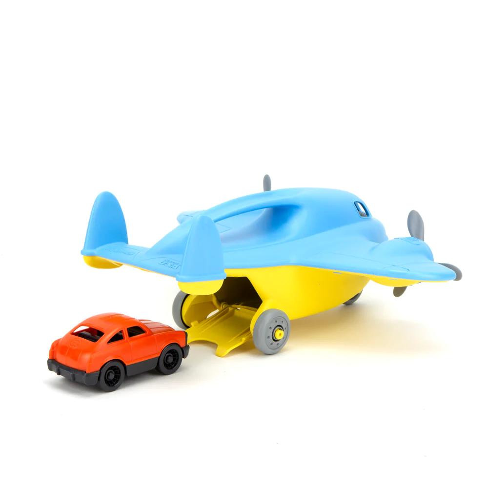 Green Toys Cargo Plane Toy - Made From 100% Recycled Plastic, Includes Mini Car, No BPA, Dishwasher Safe - View #9