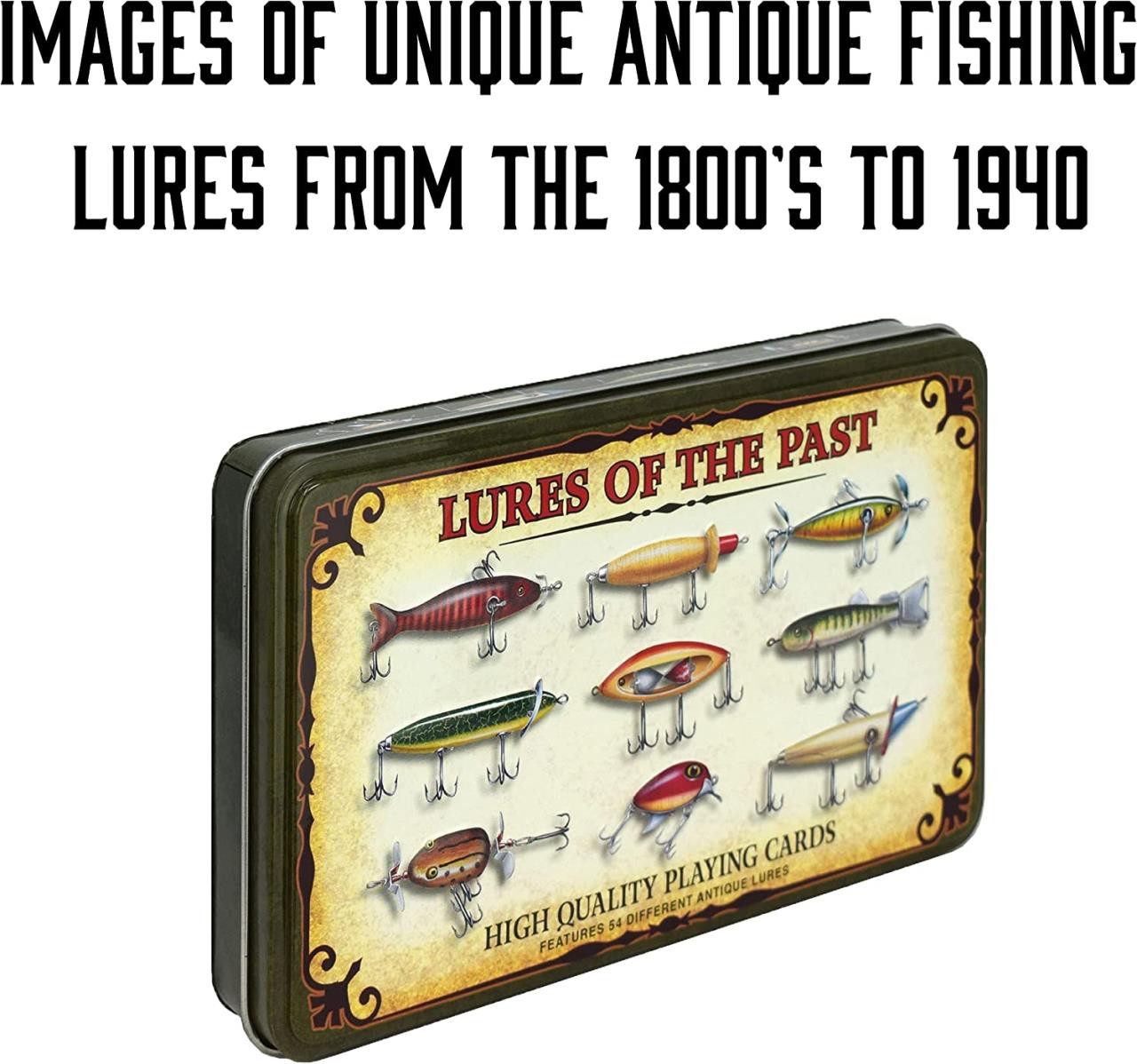 Buy Fishing Lures Playing Cards Deck Lure of The Past 54 Antique
