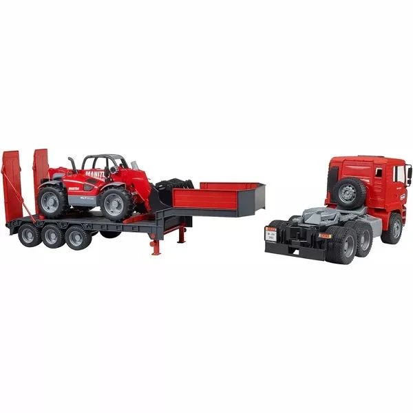 Camion de transport MACK avec tractopelle JCB 4CX - BRUDER