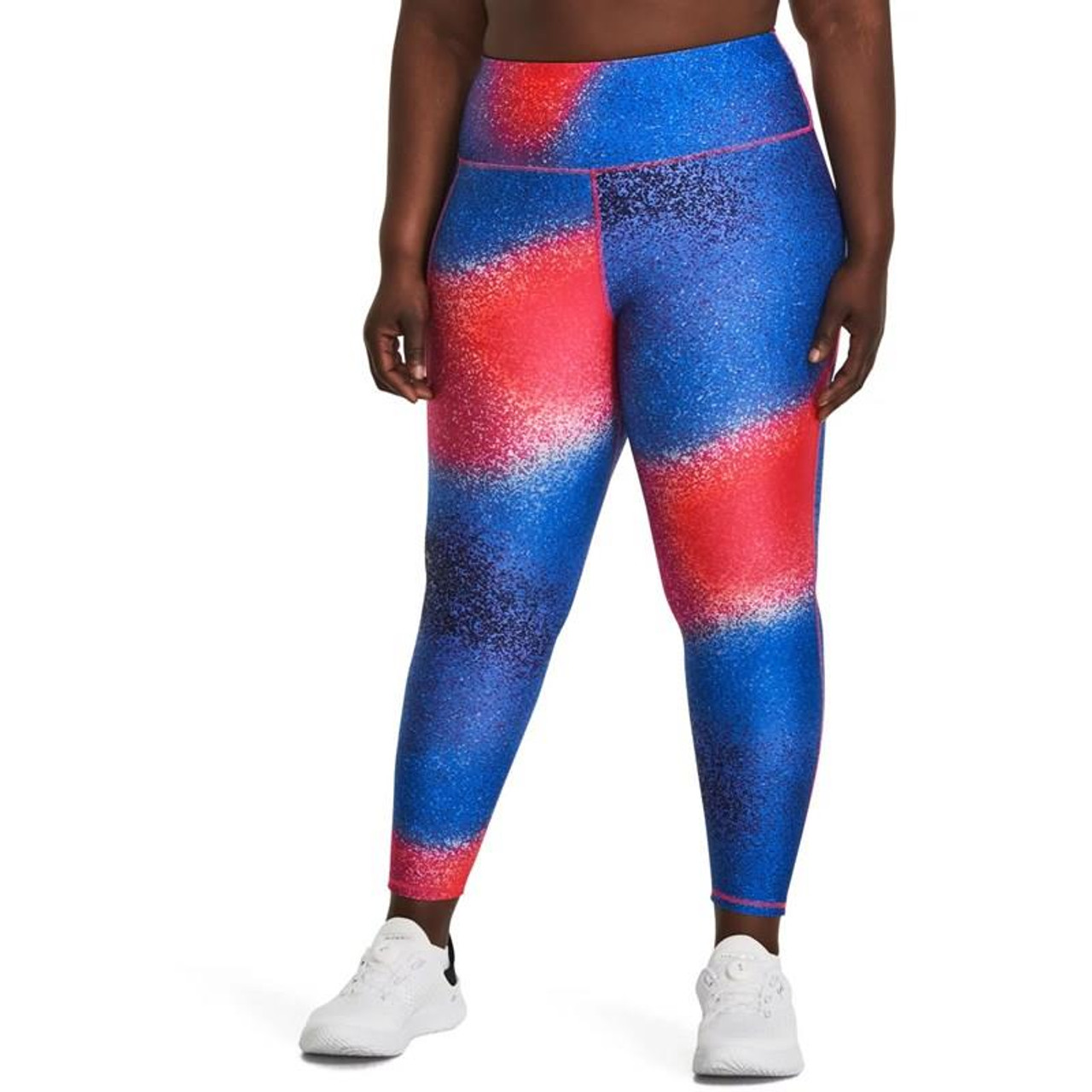 Under Armor Leggings HeatGear No-slip Wraistband Printed Ankle Woman