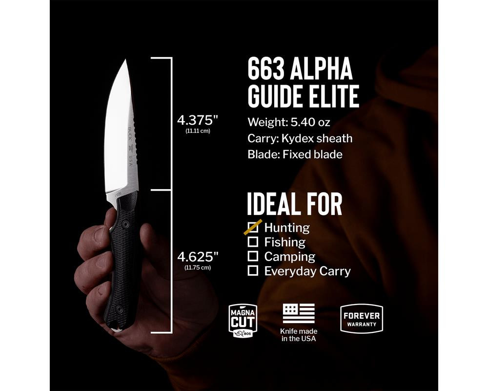 Buck Knives 663 Alpha Guide Elite Knife - Yeager's Sporting Buck Knives 663 Alpha Guide Elite Knife - Yeager's Sporting