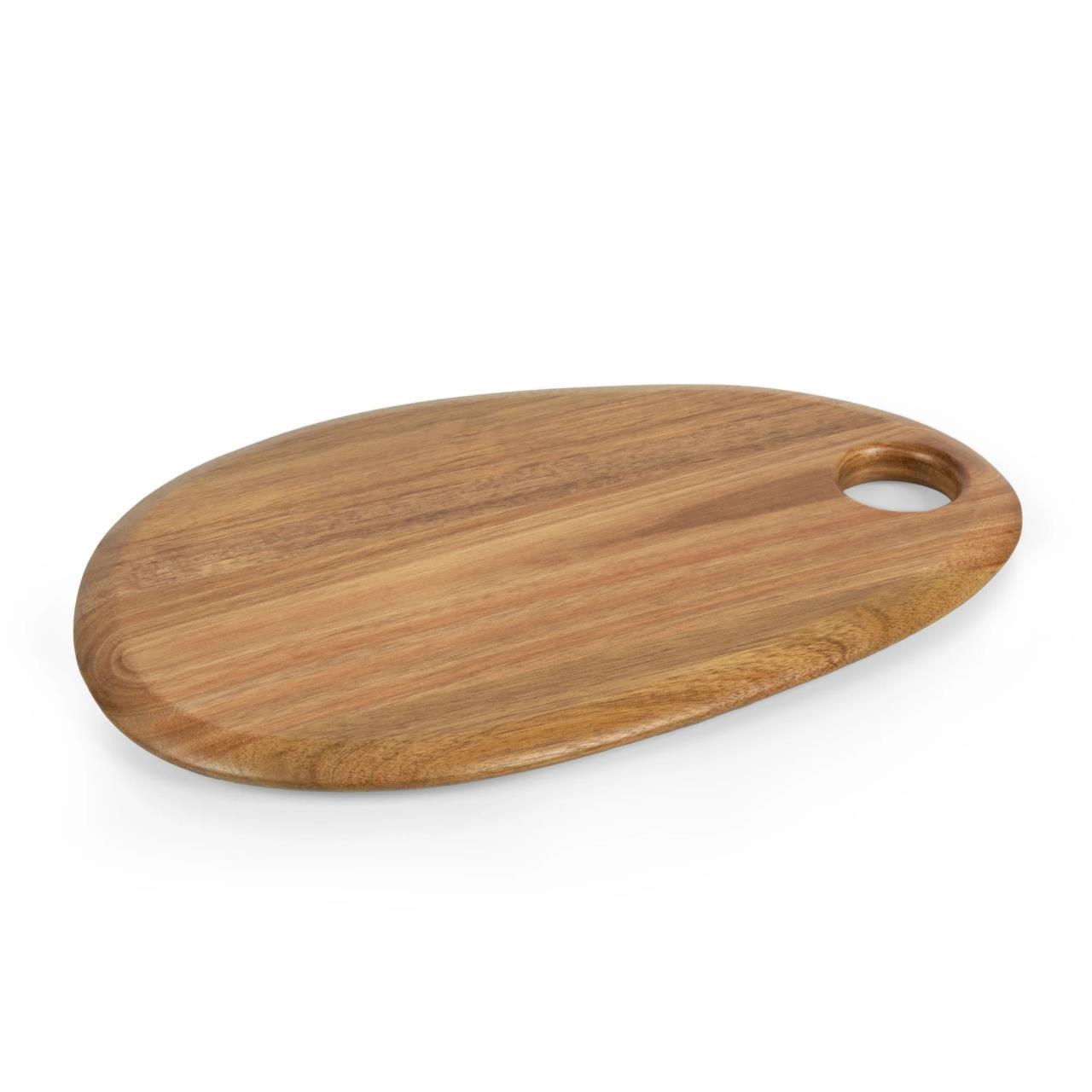 Picnic Time Pebble Shaped Acacia Cutting & Serving Board - Thumbnail 4