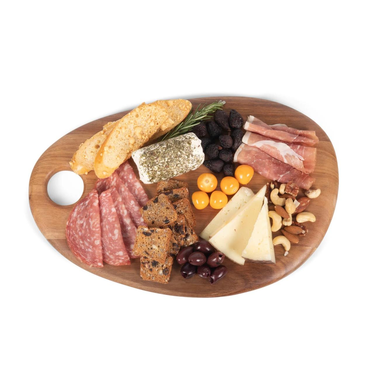 Picnic Time Pebble Shaped Acacia Cutting & Serving Board - Thumbnail 5