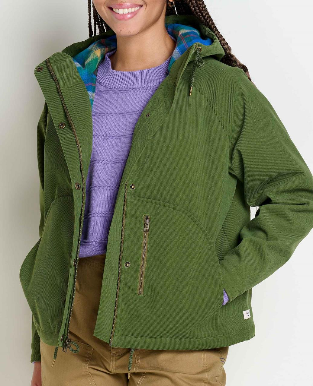 Toad & Co. Granite Cord Raglan Jacket - Chive - Yeager's Sporting