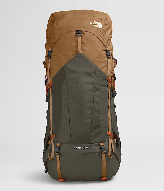 The North Face Trail Lite 50L - Utility Brown/New Taupe Green - Yeager's Sporting Goods The North Face Trail Lite 50L - Utility Brown/New Taupe Green - Yeager's Sporting Goods