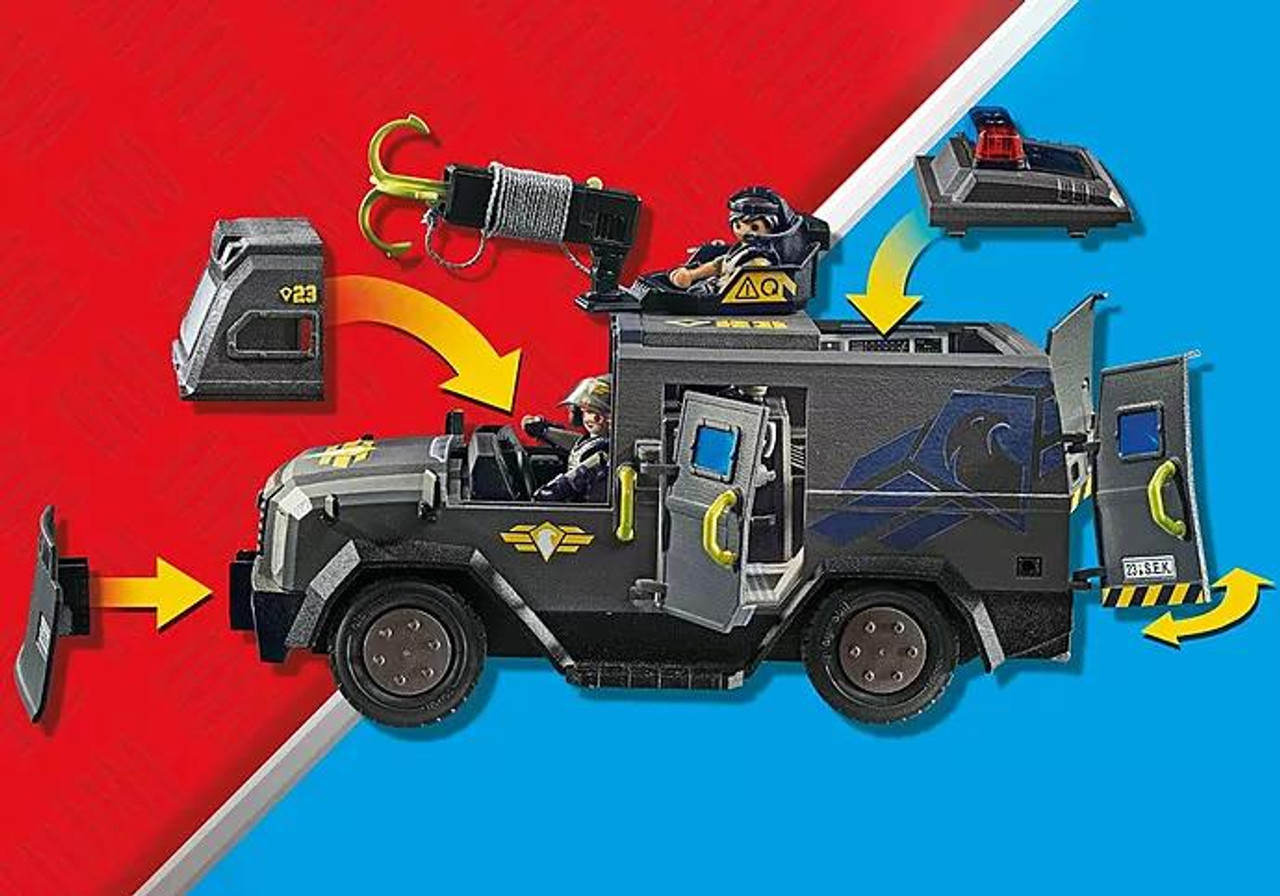 ミリタリー playmobil special Playmobil Tactical Police: All-Terrain Vehicle - Yeager's