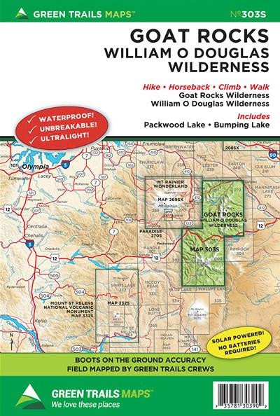 Green Trails Maps Goat Rocks/William O. Douglass Wilderness No. 303S ...