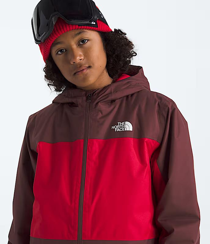 The North Face Boys' Freedom Insulated Jacket- Sumac/TNF Red