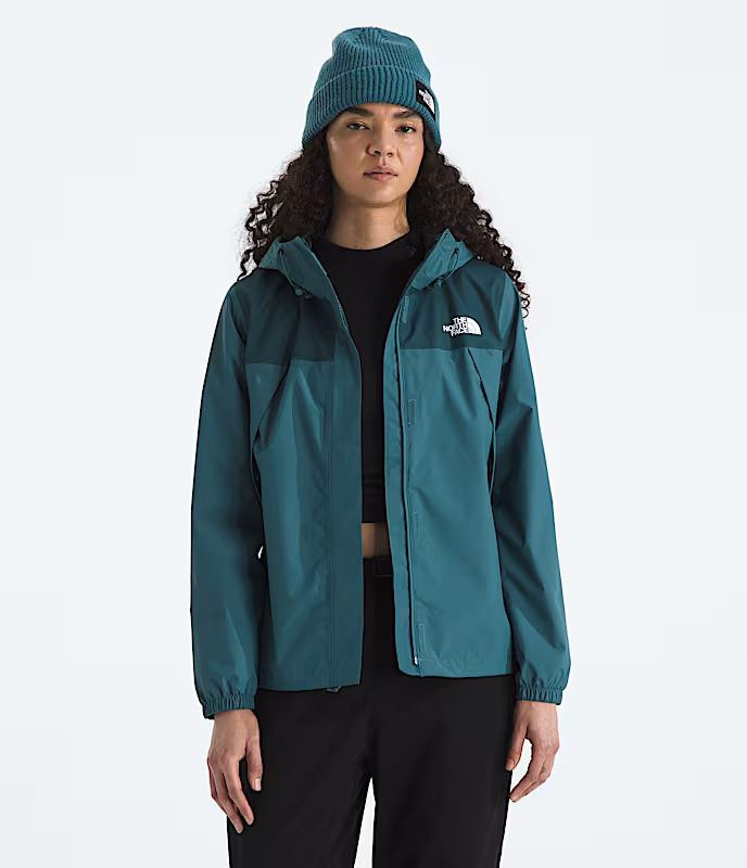 The North Face Women's Antora Rain Jacket - Space/Deep Cypress The North Face Women's Antora Rain Jacket - Space/Deep Cypress