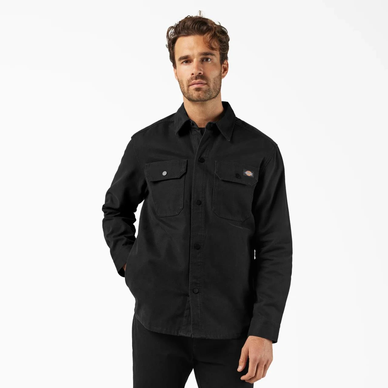 Dickies Duck Canvas Shirt Jacket - Black - Yeager