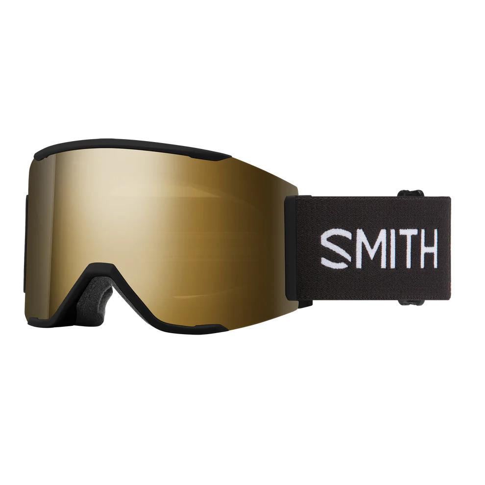 Smith Optics Squad Mag - Black | ChromaPop Sun Black Gold Mirror