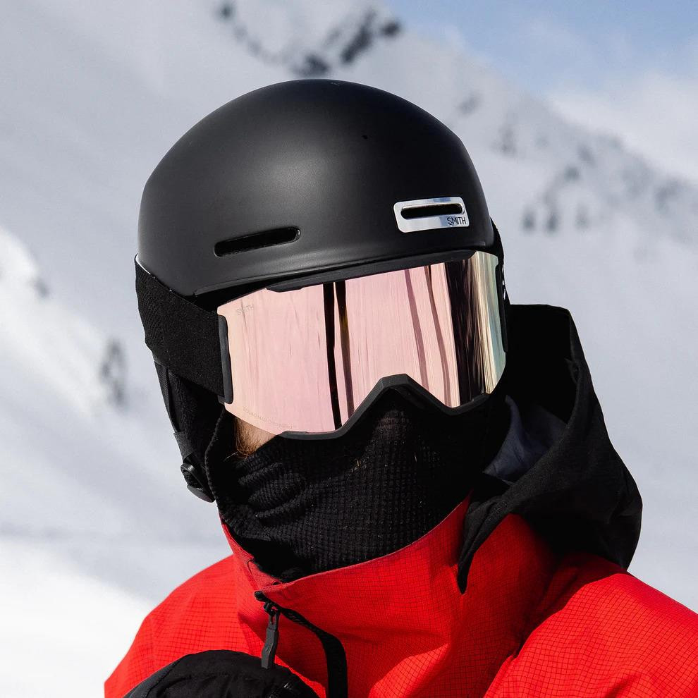 Smith Optics Squad Mag - Black | ChromaPop Sun Black Gold Mirror
