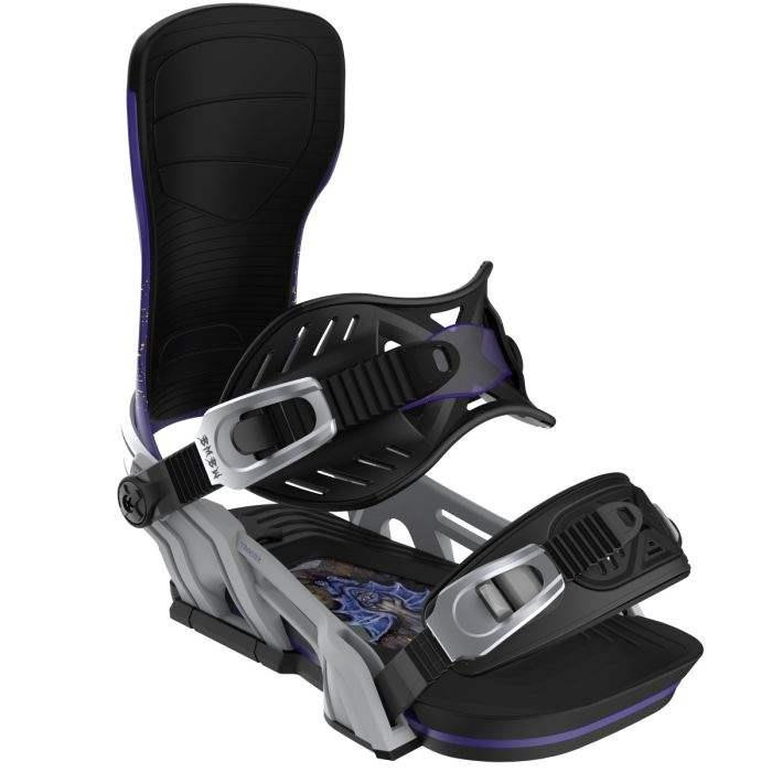 Bent Metal 2025 Transfer Snowboard Bindings - Grey/Purple