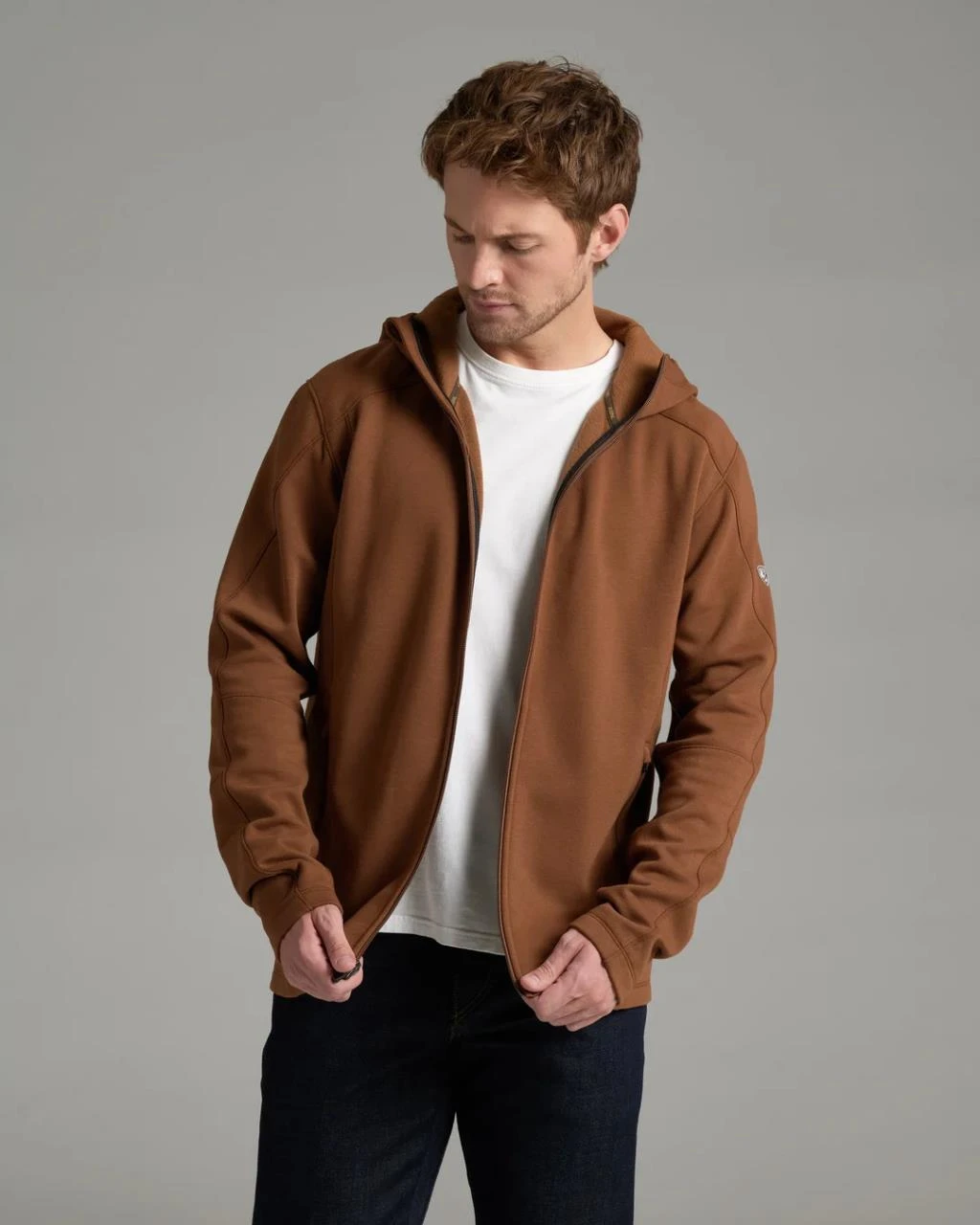 Kuhl Men's Spekter™ Full Zip Hoody - Saddle Brown - Yeager's