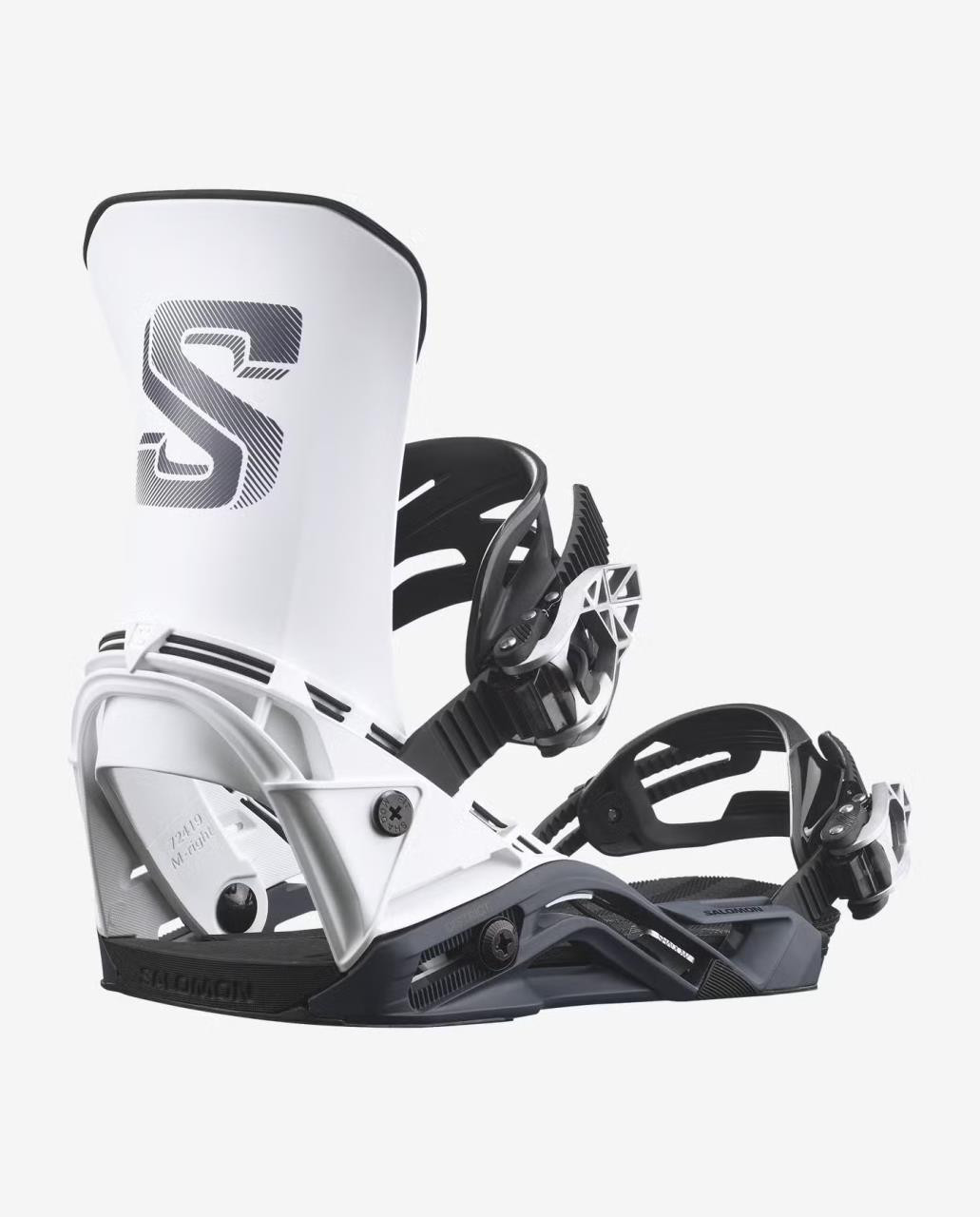 SALOMON DISTRICT スノーボード ビンディング ホワイト　S Salomon District Men's Snowboard Bindings - White/Navy Blue