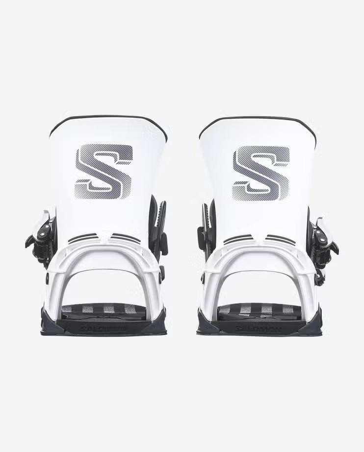 Salomon District Men's Snowboard Bindings - White/Navy Blue
