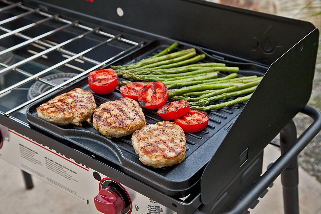 Camp Chef 24 Reversible Pre-Seasoned Cast Iron Grill/Griddle