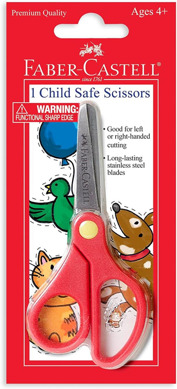 Faber-Castell Child Safe Scissors - Safety Scissors for Kids