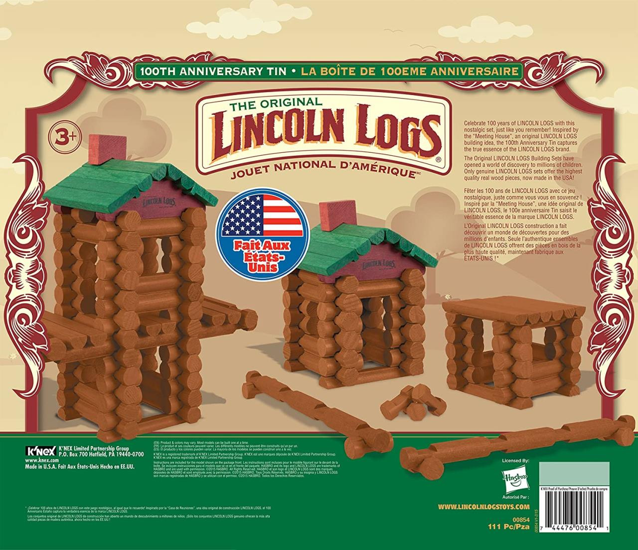 100th Anniversary Tin Lincoln Logs Near Me Lincoln Logs For Boys