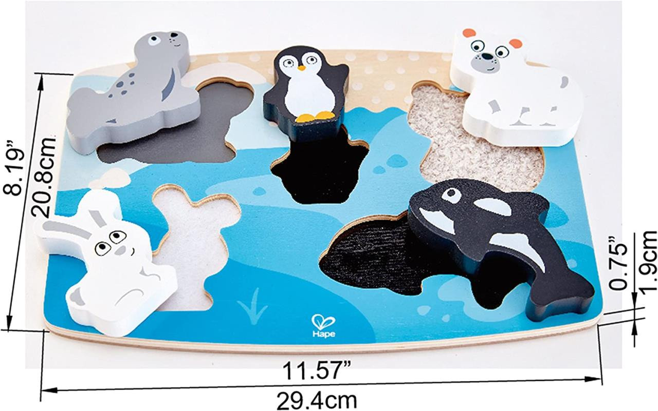 ハペ　5種 Hape International Polar Animals Puzzle - Yeager's Sporting Goods