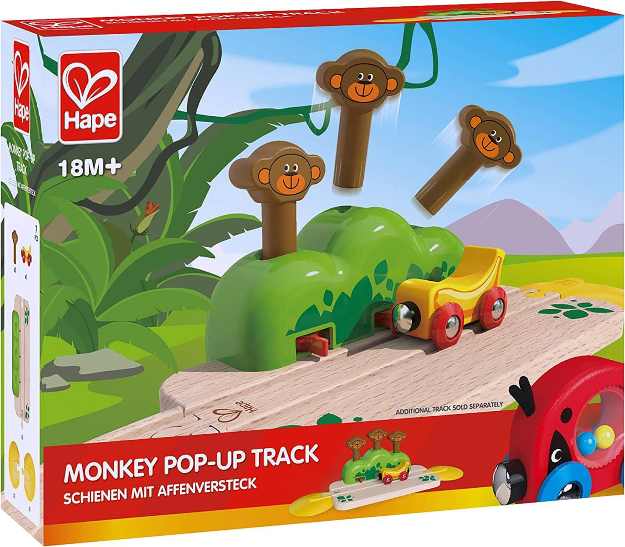 Hape International Monkey Pop-Up Track - Yeager's Sporting Goods