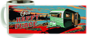 Rivers Edge Products Happy Place Ceramic Mug - 643323926284