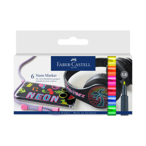 Faber Castell Neon Marker 6ct - 4005401608066