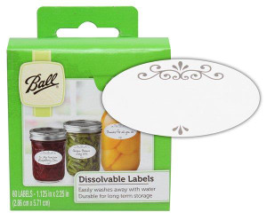 Jarden Consumer Prod Ball Dissolvable Caning Jar Labels 60 Piece - 014400107344