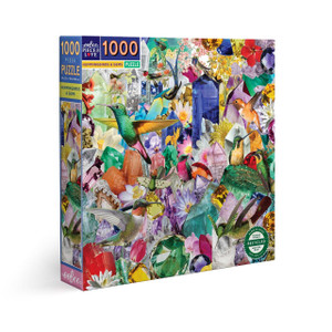 Eeboo Hummingbirds And Gems Puzzle 1000pc - 689196514128 Eeboo Hummingbirds And Gems Puzzle 1000pc - 689196514128