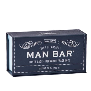 San Francisco Soap Company Man Bar Soap - Silver Sage & Bergamot - 722030772374