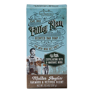 San Francisco Soap Company Filthy Man Bar Soap - Master Angler: Oakmoss & Vetiver - 722030512918 San Francisco Soap Company Filthy Man Bar Soap - Master Angler: Oakmoss & Vetiver - 722030512918