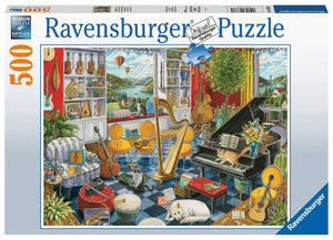 Ravensburger The Music Room - 500 pc. Puzzle - 4005555000228 Ravensburger The Music Room - 500 pc. Puzzle - 4005555000228