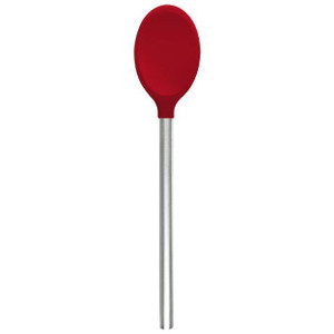 Tovolo Silicone Mixing Spoon Stainless Steel Handle - Cayenne - 010591073758
