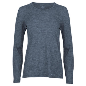 Hot Chillys Women's Clima-Tek Crewneck - Nightfall Heather - 614996035498 Hot Chillys Women's Clima-Tek Crewneck - Nightfall Heather - 614996035498