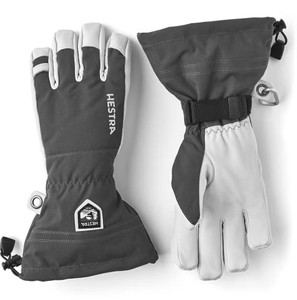 Hestra Army Leather Heli Ski - Grey - 7332540614380 Hestra Army Leather Heli Ski - Grey - 7332540614380