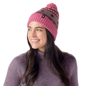 Smartwool Fairisle Fleece Lined Beanie - Garden Pink - 197064565191 Smartwool Fairisle Fleece Lined Beanie - Garden Pink - 197064565191
