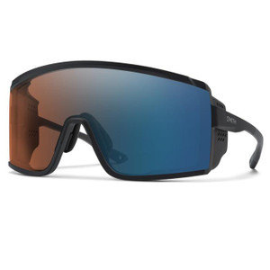 Smith Optics Pursuit - Matte Black + ChromaPop Glacier Photochromic Copper Blue Mirror Lens - 716736804026 Smith Optics Pursuit - Matte Black + ChromaPop Glacier Photochromic Copper Blue Mirror Lens - 716736804026