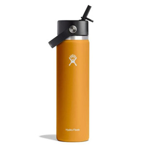 Hydro Flask 24 oz Wide Mouth with Flex Straw Cap - Fossil - 810096856982