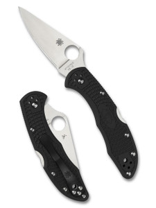 Spyderco Delica® 4 Lightweight Flat Ground - Black - 716104003136 Spyderco Delica® 4 Lightweight Flat Ground - Black - 716104003136