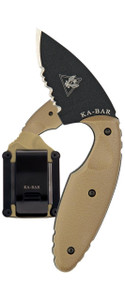 Ka-bar Knives, Inc. Original TDI Knife, Half-Serrated - Coyote Brown - 617717114779 Ka-bar Knives, Inc. Original TDI Knife, Half-Serrated - Coyote Brown - 617717114779