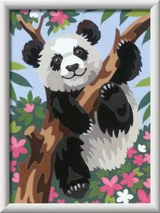 Ravensburger CreArt: Playful Panda 7x10 - Paint by Numbers - 4005556202614 Ravensburger CreArt: Playful Panda 7x10 - Paint by Numbers - 4005556202614