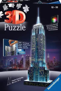 Ravensburger 3D Empire State Building - Night Edition - 216 Pieces - 4005556125661 Ravensburger 3D Empire State Building - Night Edition - 216 Pieces - 4005556125661