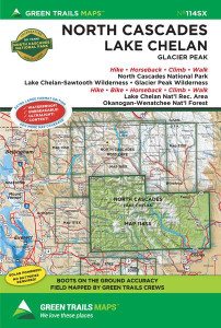 Green Trails Maps North Cascades / Lake Chelan, WA No. 114SX - 9781680515183 Green Trails Maps North Cascades / Lake Chelan, WA No. 114SX - 9781680515183