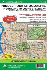 Green Trails Maps Middle Fork Snoqualmie, WA No. 174SX - 9781680514223
